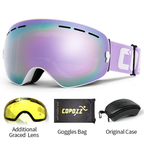Load image into Gallery viewer, Professional Ski Goggles Double Layers Lens Anti-fog UV400 Big Ski Glasses Skiing Snowboard Men Women Snow Goggles

