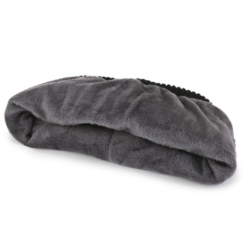 Brand Unisex Beanie Hat for Winter Wool Warm Knitted Hats Plus Cashmere Women Men's Bonnet Gorro Thick Letter Cap Male