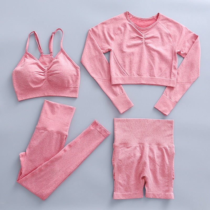 2 Pieces Yoga Set Sexy Cutout Crop Top Short Sets Womens Outfits Sports Bra Leggings Fitness Jumpsuit Workout Clothes For Women