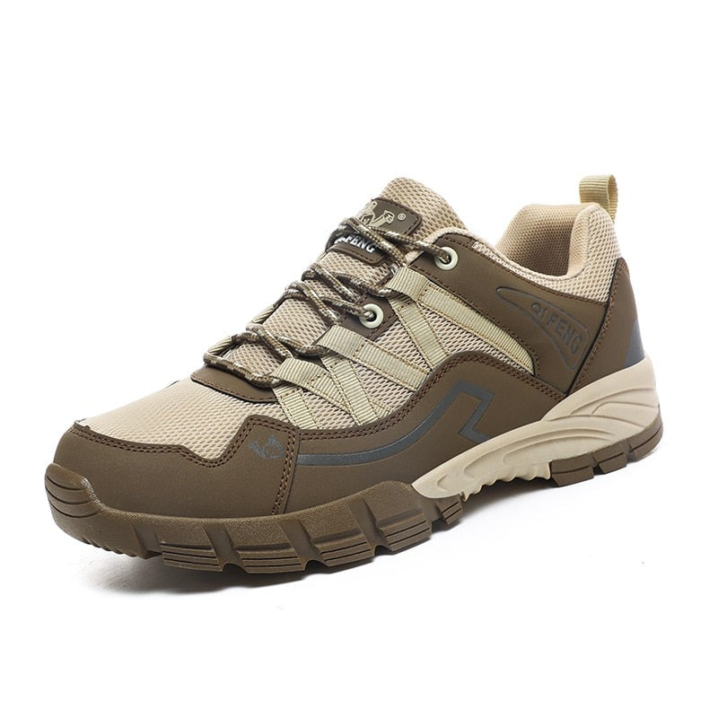 Brand Fashion Sneakers Outdoors Mesh Hiking Shoes Breathable Men's Shoes Men Combat Desert Casual Shoes Plus Size 36-47
