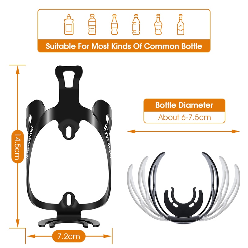 Bicycle Water Bottle Cage Aluminum Alloy MTB Road Bike Bottle Holder Rack Mount Ultralight Cycling Accessories