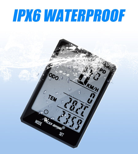 2.8" Large Screen Bicycle Computer Waterproof Wireless Wired Bike Computer Speedometer Odometer Cycling Stopwatch