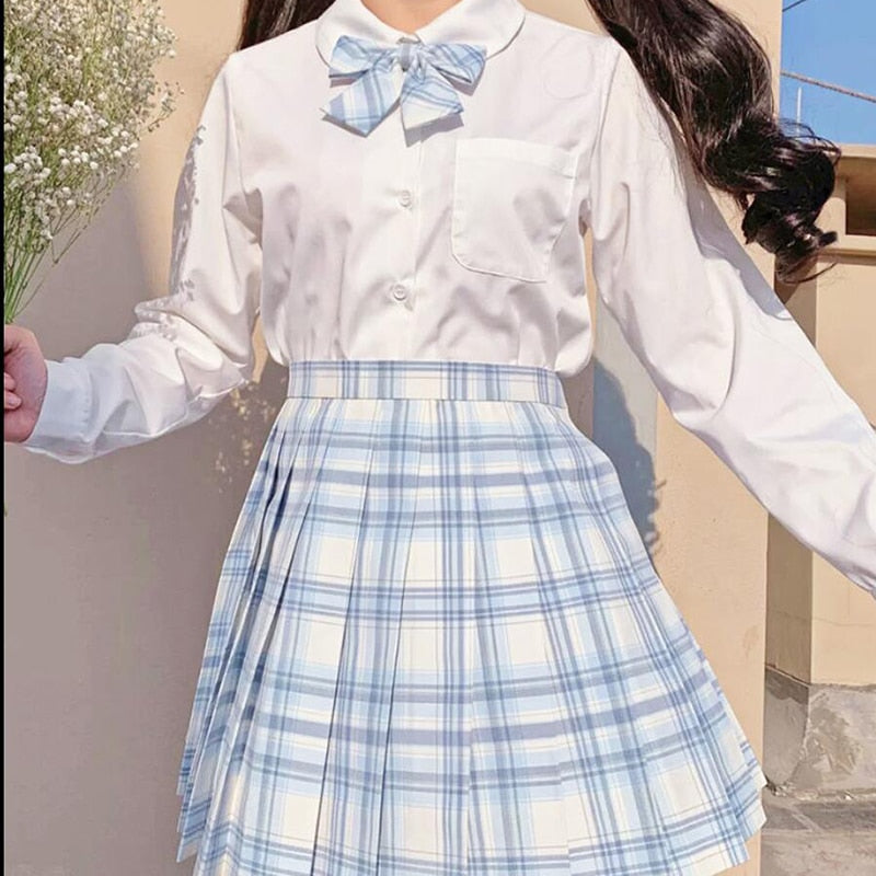 Plaid Women Pleated Skirt Bow Knot Summer High Waist Preppy Girls Dance Mini Skirt Cute A Line Harajuku Sexy Japan Faldas