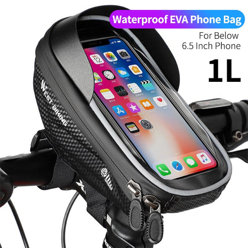 Load image into Gallery viewer, Waterproof Bicycle Bag Frame Front Tube Bag Touchscreen Cell Phone Holder Case Cycling Bag MTB Road Bike Accessories
