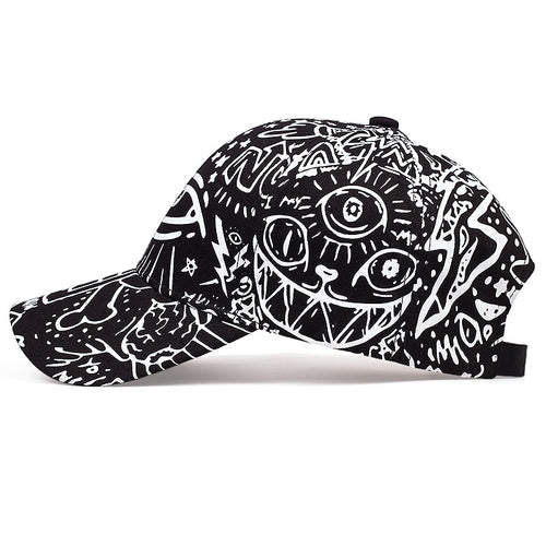 Load image into Gallery viewer, Eyes graffiti embroidery baseball cap fashion outdoor hip-hop dad hat casual wild hats sports caps Sun Hats
