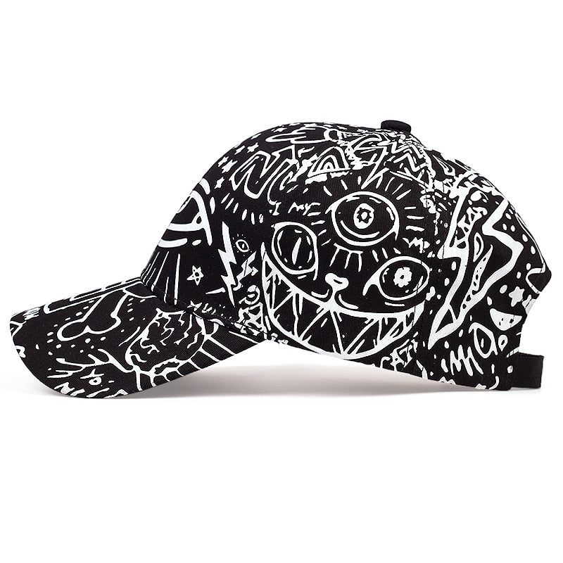 Eyes graffiti embroidery baseball cap fashion outdoor hip-hop dad hat casual wild hats sports caps Sun Hats