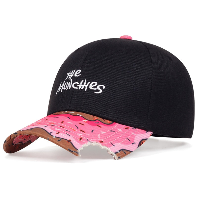 hat summer outdoor sun hats donut embroidery baseball cap men and women adjustable Street dance caps snapback hat