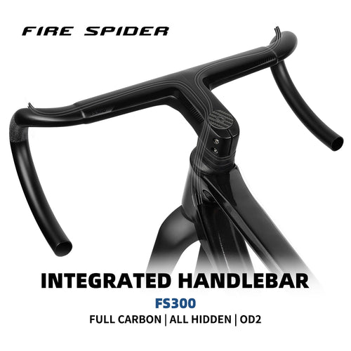 Load image into Gallery viewer, FIRE SIPDER T1000 Carbon Fiber Road Handlebar Ultralight Racing Bike Drop Bent Bar Internal Wiring Road Bike Integrated Handle
