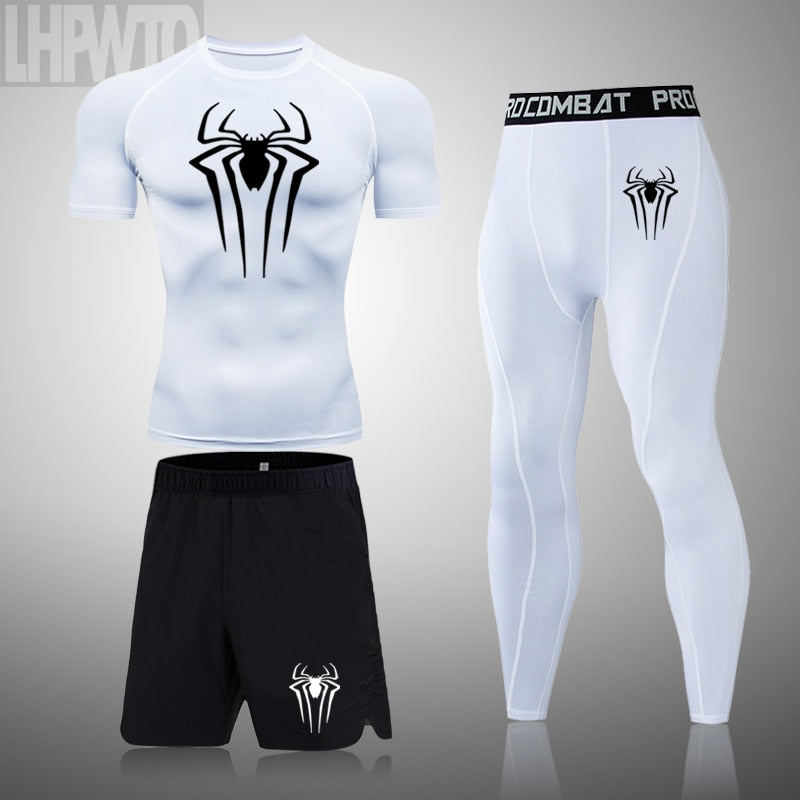 Superhero Compression Shirt Men Rashguard Fitness Short Sleeve Running Shirt Man Gym T Shirt Sportswear Tights T Shirt Men