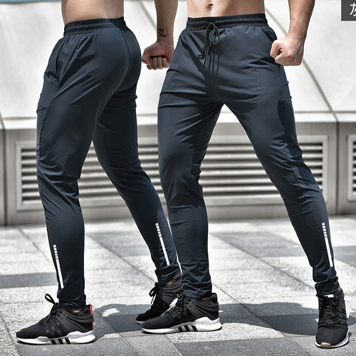 Load image into Gallery viewer, Men Sport Trousers with Pockets Running Workout Pants Quick Dry Training Jogger Sweatpants High Quality Fitness Bottoms
