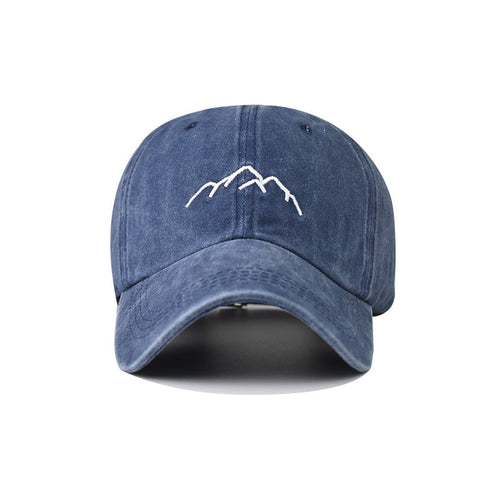 Load image into Gallery viewer, Fashion Outdoor Sport Baseball Caps For Men Women Mountain Range Embroidery Snapback Cap Washed Cotton Dad Hat
