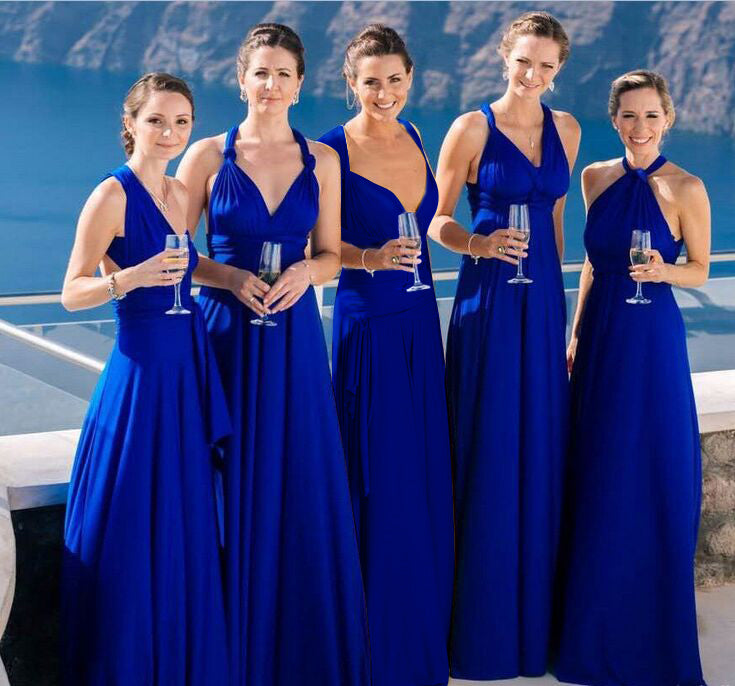 Elegant Multiway Convertible Wrap Maxi Dress-women-wanahavit-Blue-S-wanahavit