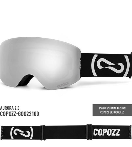 Magnetic Professional Ski Goggles UV400 Protection Anti-Fog Ski Glasses For Men Women Quick-Change Lens Snowboard Goggles