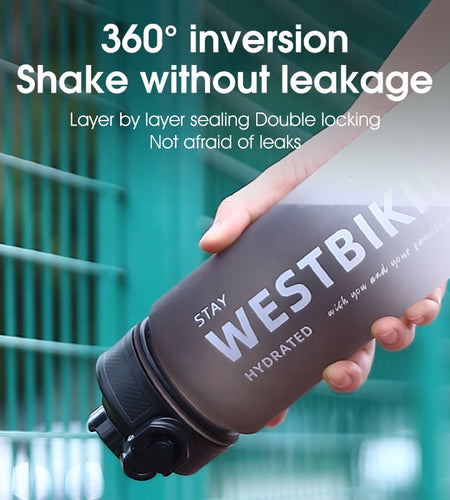 1L Sport Water Bottles For Men Women Gradient Portable Bottle Outdoor Road Bike Cycling Running Gym Fitness Bottle