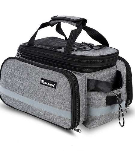 Mountain Road Bicycle Bag Bike 3 in 1 Trunk Bag Cycling Double Side Rear Rack Tail Seat Pannier Pack Luggage Carrier