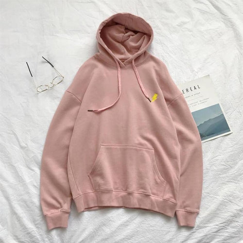 Load image into Gallery viewer, Hoodies Fashion Embroidery Loose Women Hip Hop Coat Pullover Oversized Hooded Sweatshirt Simple Large Size Spring Tops
