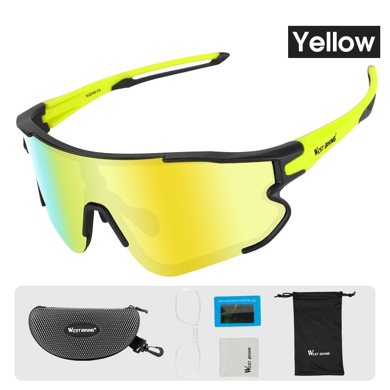 Polarized Cycling Glasses Outdoor Sport Sunglasses MTB Mountain Bicycle Eyewear UV400 Protection Cycling Goggles
