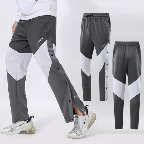 Load image into Gallery viewer, Mens Buttons Pants Running Sports Trousers Male Casual Jogging Basketball Football Sweatpants Outdoor Athletics Loose Plus Size
