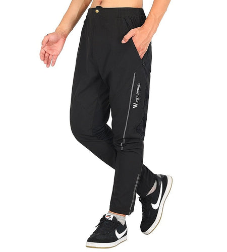 Spring Summer MTB Sports Pants For Men Quick Dry Reflective Striped Jogger Running Pants Outdoor Golf Fishing Hiking