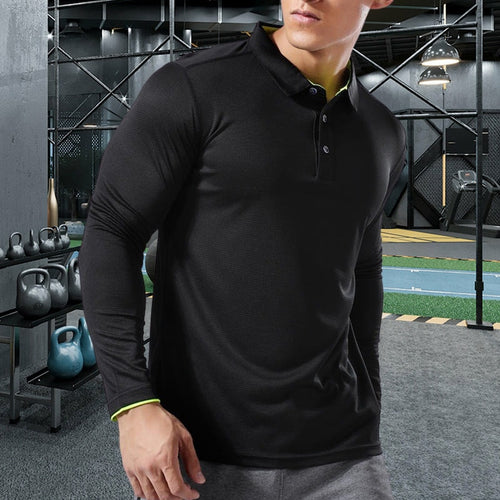 Load image into Gallery viewer, Plus Size Tops Men Sport T-shirt Long Sleeve Running Tees Dry Fit Breathable Training Clothes Gym Sportswear Fitness Sweatshirts
