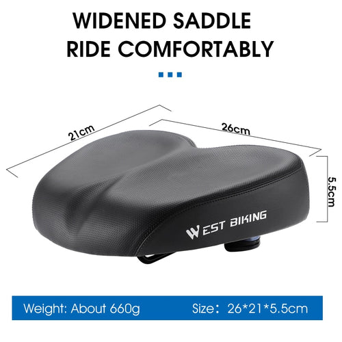 Load image into Gallery viewer, Ergonomic Bicycle Saddle Soft Widen Thicken MTB Road Bike Cushion For Long Distance Riding Comfortable Cycling Seat

