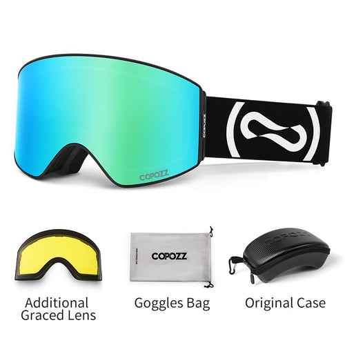 Load image into Gallery viewer, Magnetic Professional Ski Goggles UV400 Protection Anti-Fog Ski Glasses For Men Women Quick-Change Lens Snowboard Goggles
