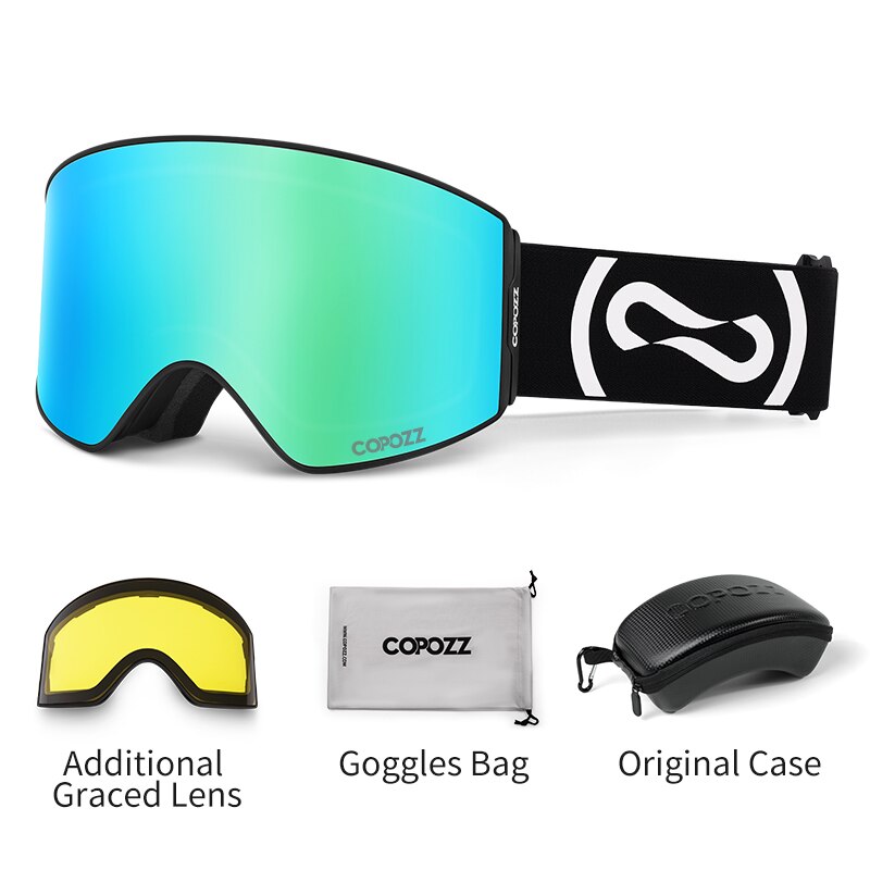 Magnetic Professional Ski Goggles UV400 Protection Anti-Fog Ski Glasses For Men Women Quick-Change Lens Snowboard Goggles