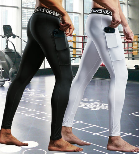 Mens Compression Sweatpants Male Tights Sport Pants for Gym Fitness Running Joggings Workout Trousers Dry Fit Leggings Lycra