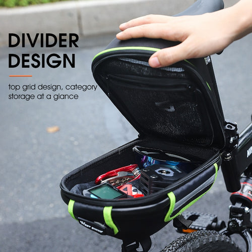 Load image into Gallery viewer, Bike Rear Rack Bag With Waterproof Rain Cover Quick Release Bicycle Trunk Bag For MTB Cruisers Bike Cycling Travel
