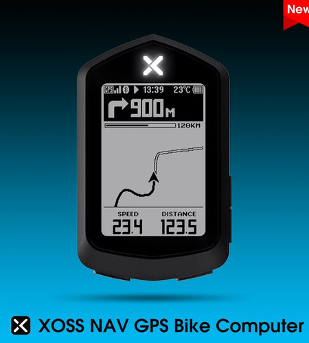XOSS NAV GPS Bike Computer Wireless Cycling Speedometer Map Navigation Waterproof Bluetooth ANT+ Cadence Speed 2.4'' HD Screen
