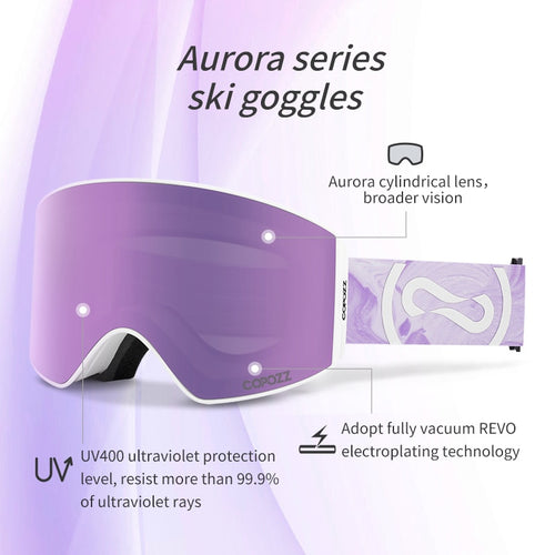 Load image into Gallery viewer, Magnetic Professional Ski Goggles UV400 Protection Anti-Fog Ski Glasses For Men Women Quick-Change Lens Snowboard Goggles
