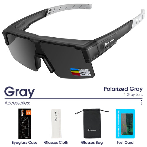 Load image into Gallery viewer, Polarized Myopic Driving Sunglasses Unisex Photochromic Cycling Glasses Combined Eyewear UV400 Fishing Bike Goggles
