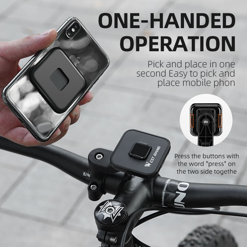 Strong Magnetic Bicycle Phone Holder  360° Adjustable Smartphone Mobile Stand Electric Bike Motorcycle Scooter Cell GPS Support