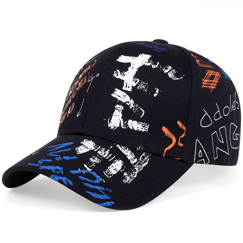 Load image into Gallery viewer, Graffiti print Baseball Cap Men Women Hip Hop Hat summer sun Hats cotton snapback Hats sports Leisure Caps golf caps gorras
