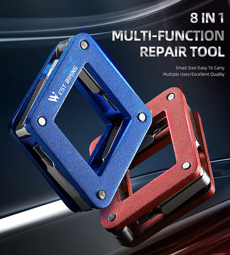 8 In 1 Multifunction Bike Tools Portable Kit MTB Road Bike Maintenance Multitool Hex Wrench Screwdrivers Set Gadgets