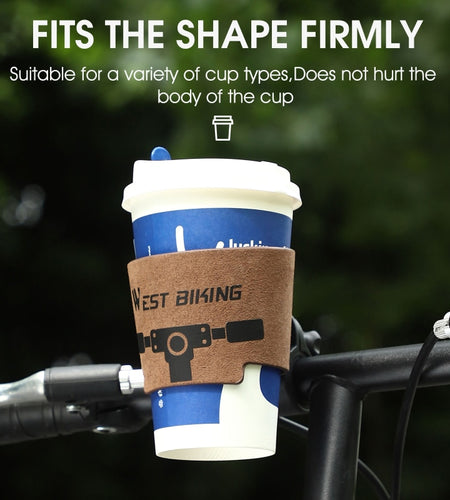 Vintage Cowhide Bicycle Bottle Holder Coffee Cup Holder Tea Cup Holder Bicycle Bracket Scooter Bottle Cage Holder