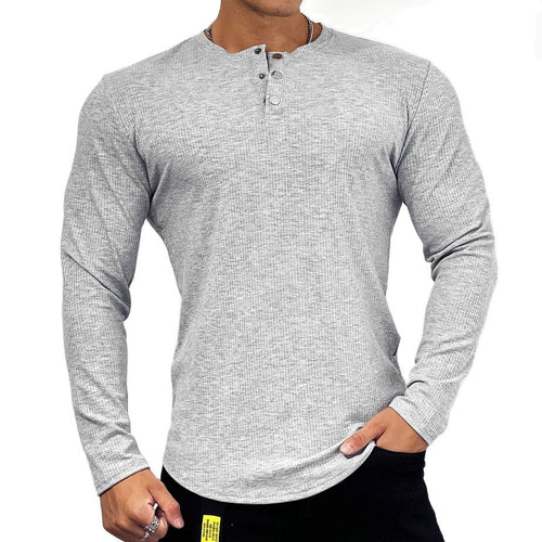 Load image into Gallery viewer, Solid Gym Fitness Long Sleeve T-shirt Men Casual Skinny Shirt Male Bodybuilding Tees Tops Spring Running Sport Training Clothing
