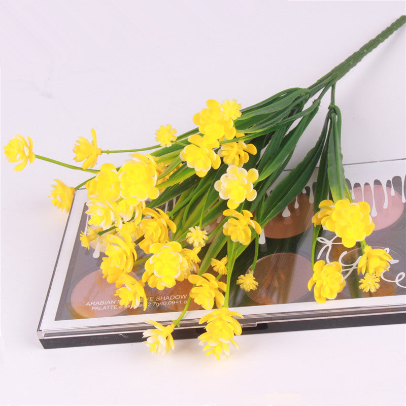 Artificial Flower Shoots Bouquet-home accent-wanahavit-Yellow-wanahavit