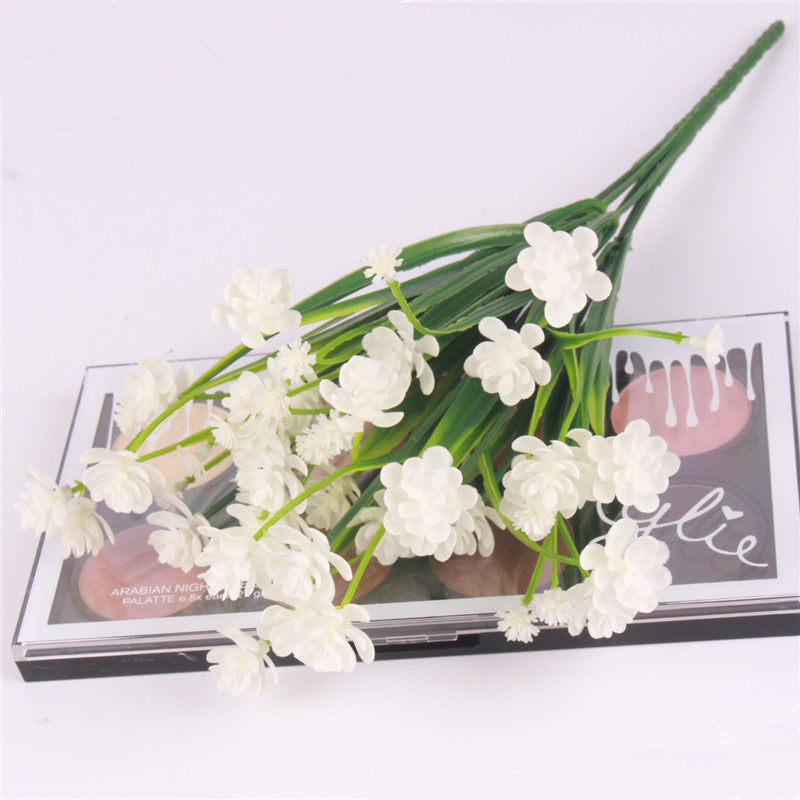 Artificial Flower Shoots Bouquet-home accent-wanahavit-White-wanahavit