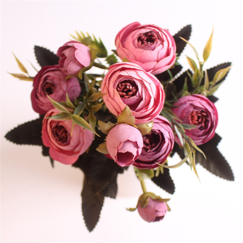European Style Artificial Camelia Bouquet-home accent-wanahavit-pink-wanahavit