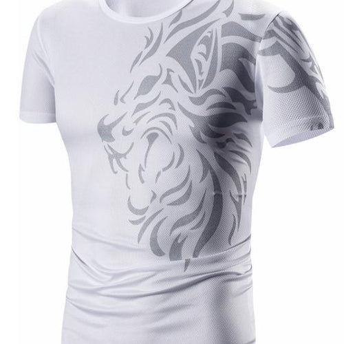 Load image into Gallery viewer, Novelty Dragon Tattoo Printed Slim Fit T Shirt-men fashion &amp; fitness-wanahavit-White men t shirt-Asian M 45 to 55kg-wanahavit
