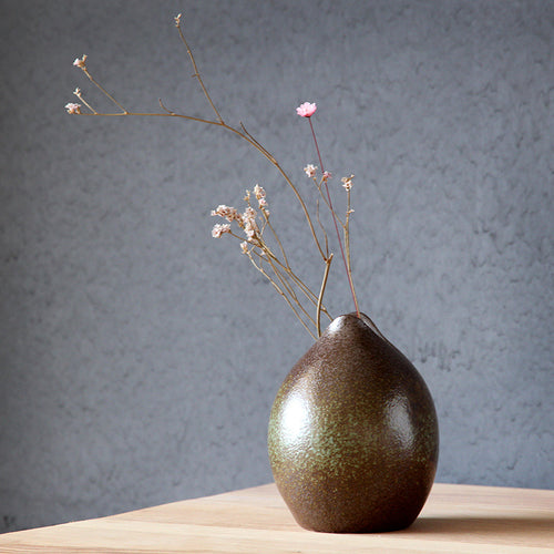 Load image into Gallery viewer, Japanese Modern Mini Ceramic Flower Vase-home accent-wanahavit-Green-wanahavit
