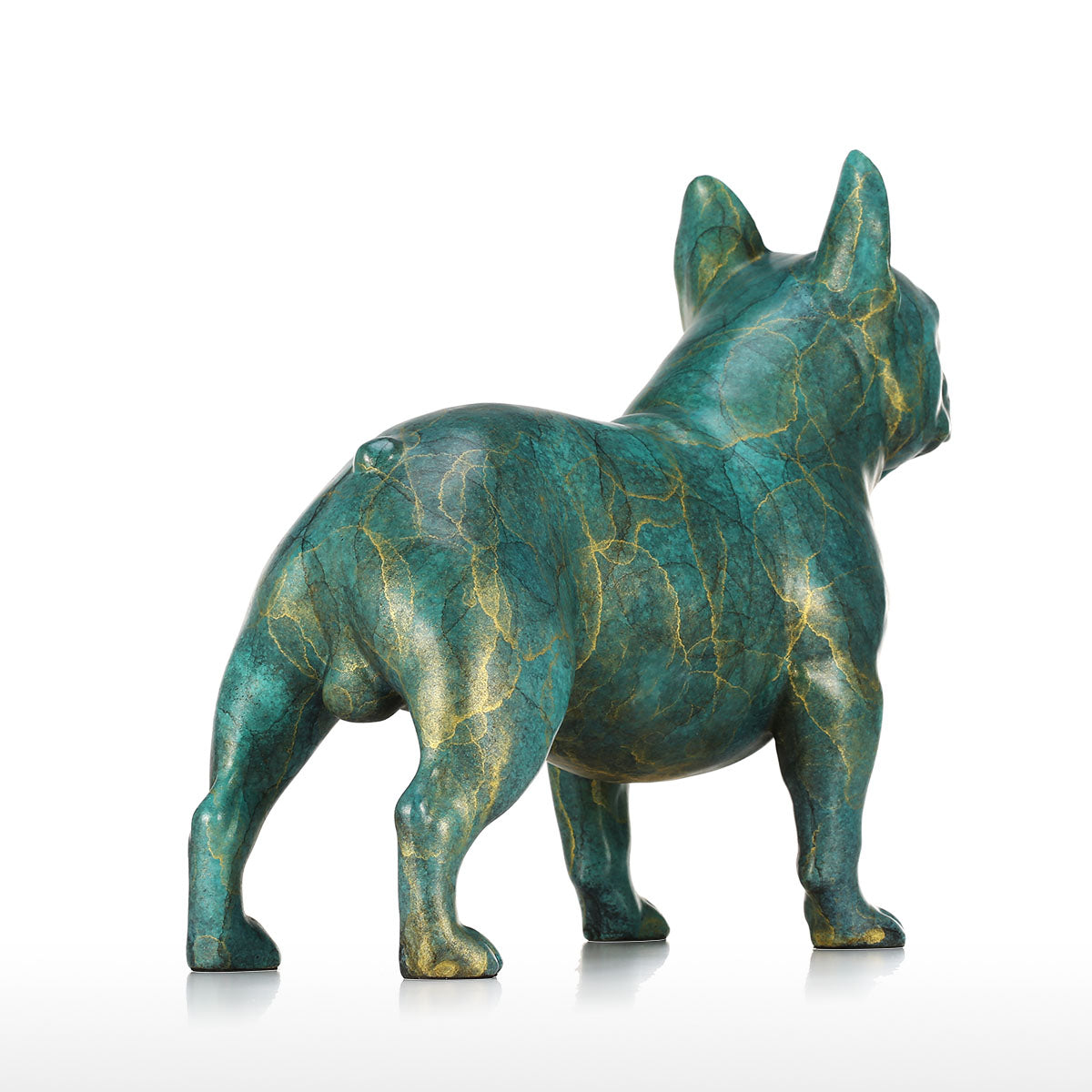 Bronze French Bulldog Sculpture-home accent-wanahavit-wanahavit