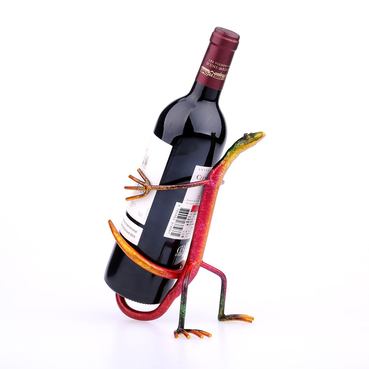 Iron Gecko Modern Bottle Holder-home accent-wanahavit-as picture-wanahavit
