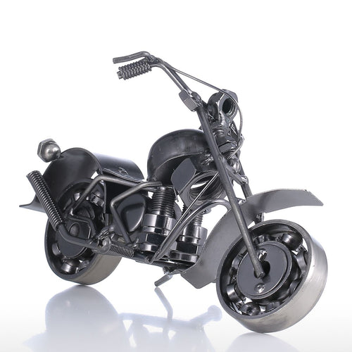 Load image into Gallery viewer, Iron Art Motorcycle Sculpture-home accent-wanahavit-Silver-wanahavit
