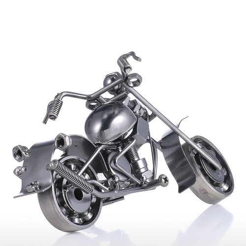 Load image into Gallery viewer, Iron Art Motorcycle Sculpture-home accent-wanahavit-Silver-wanahavit
