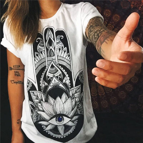 Load image into Gallery viewer, Tribal Ancient Tattoo Printed Shirt-wanahavit-Big Hand-L-wanahavit
