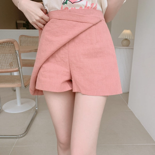 Two piece Suit Summer short sleeve Cotton Plus Size Mini Skirt + Tees
