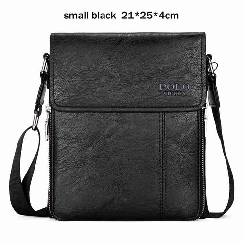 Load image into Gallery viewer, Simple Business PU Leather Shoulder Bag-men-wanahavit-Small Black-wanahavit
