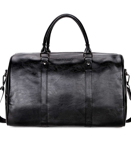 Casual PU Leather Business Travel Bag-men-wanahavit-Black-wanahavit